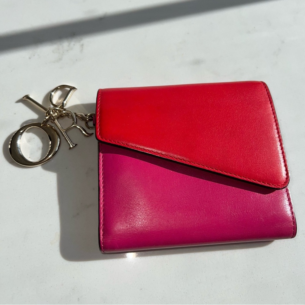 Christian Dior Lady Dior Diorissimo Recontre Rencontre Compact Trifold Wallet